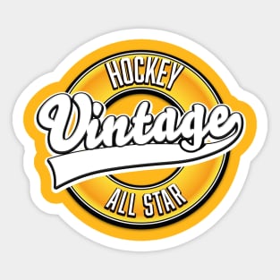 Hockey Vintage All Star logo Sticker